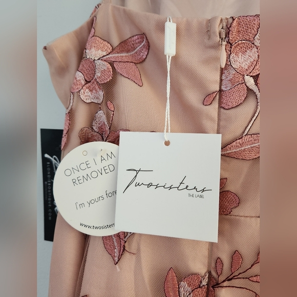 BNWT Two Sisters - Blondie Boutique Blush Pink Dress - Size 8 - Picture 9 of 13